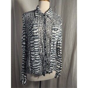 Boutique Europa Blouse Size XL  Women’s Vintage Newport Abstract Top